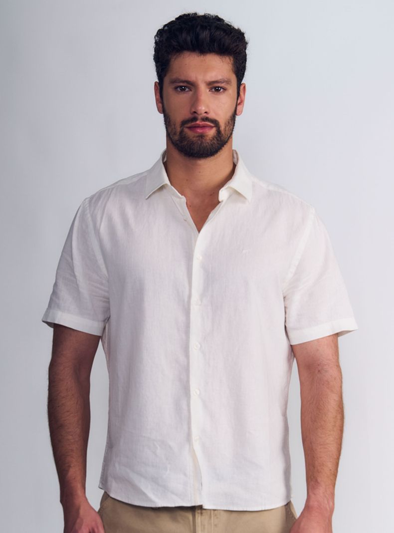 Camisa Lino Algodón Regular