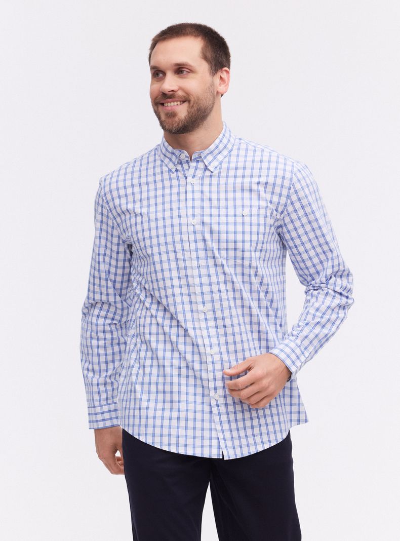 Camisa Print Cuadros Pequeños