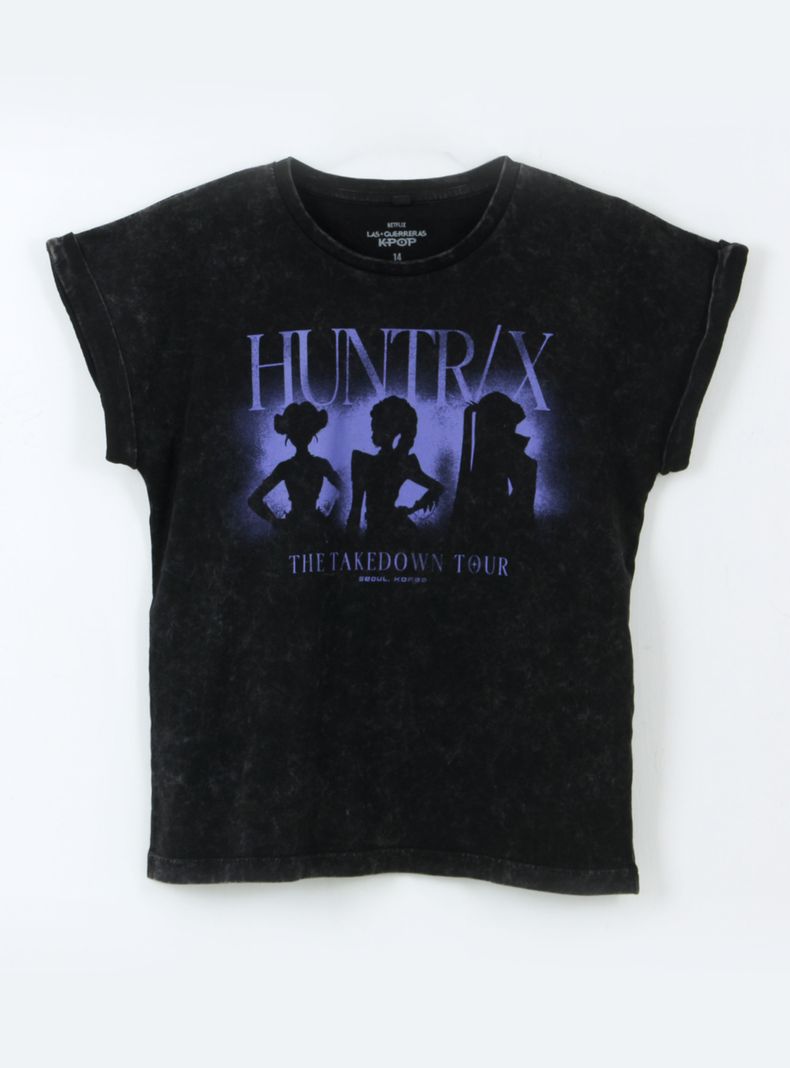 Polera Siluetas Huntrix Kpop Demon Hunters Niña