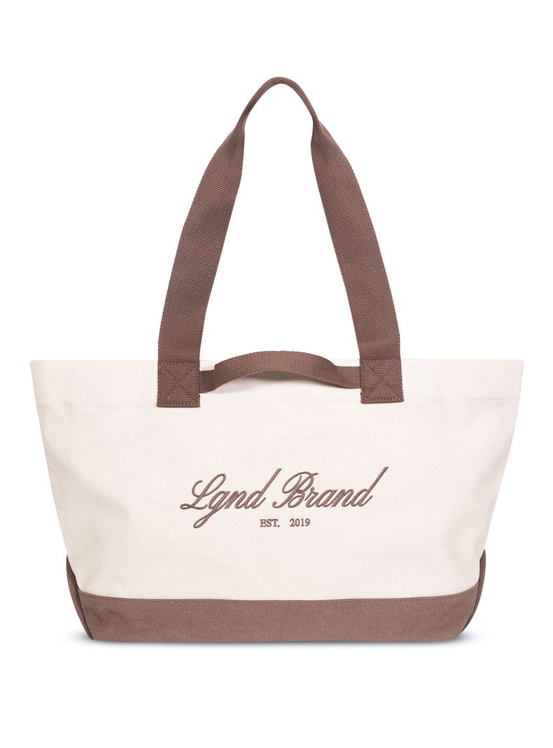 Cartera New Canvas Tote Bag Duo Coffee