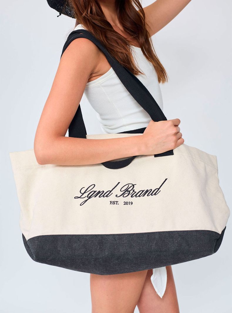 Cartera New Canvas Tote Bag Duo Black