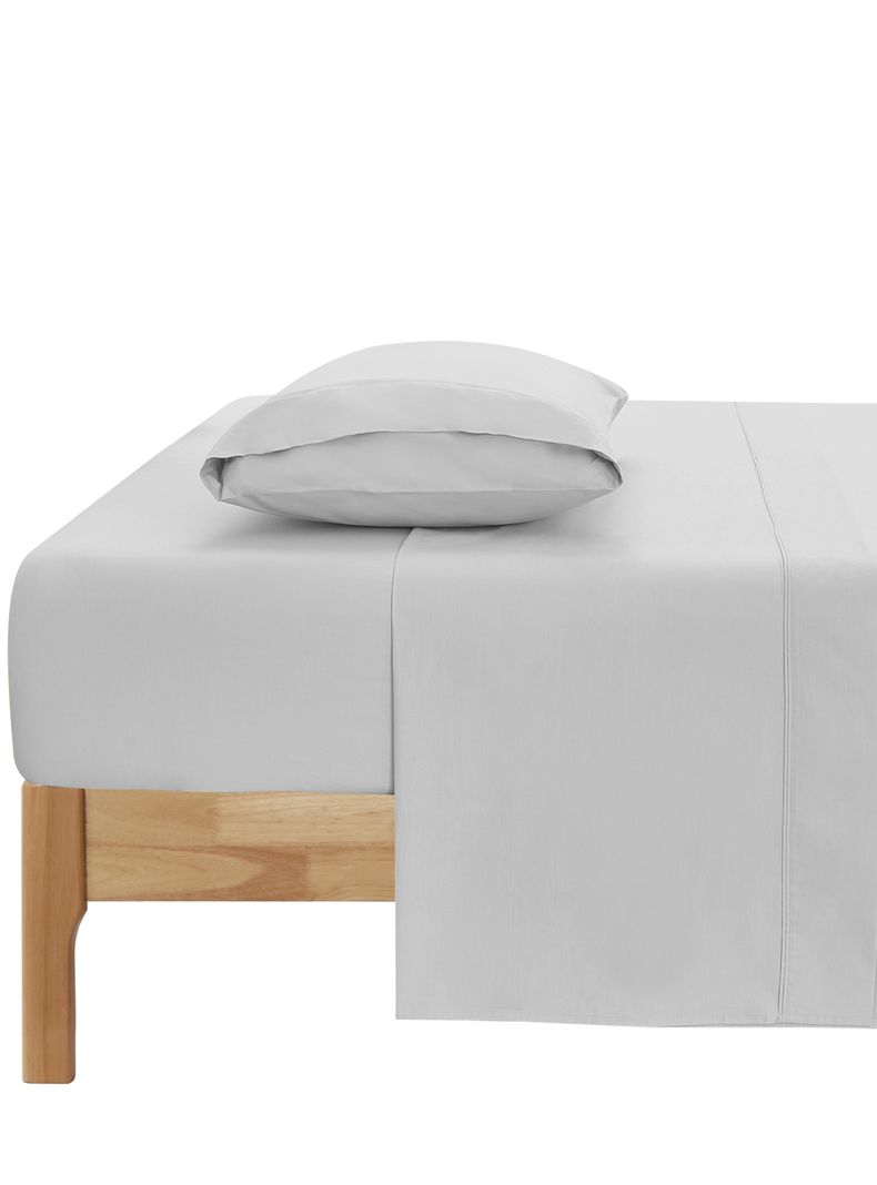 Juego de Sabanas Super King 200H Algodon Unicolor