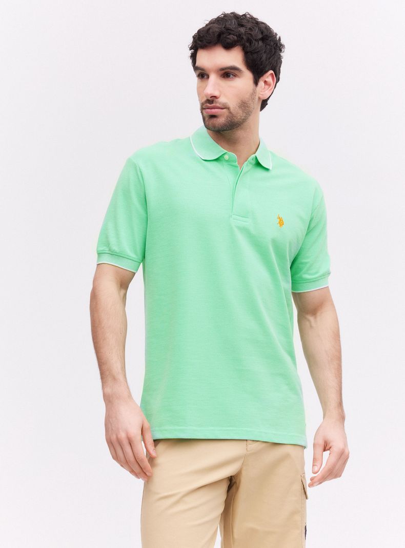 Polera Piqué Manga Corta Texturada