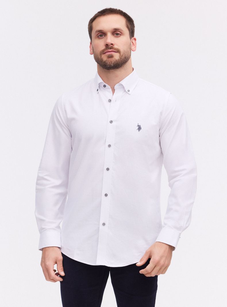 Camisa Algodón Manga Larga Regular Fit