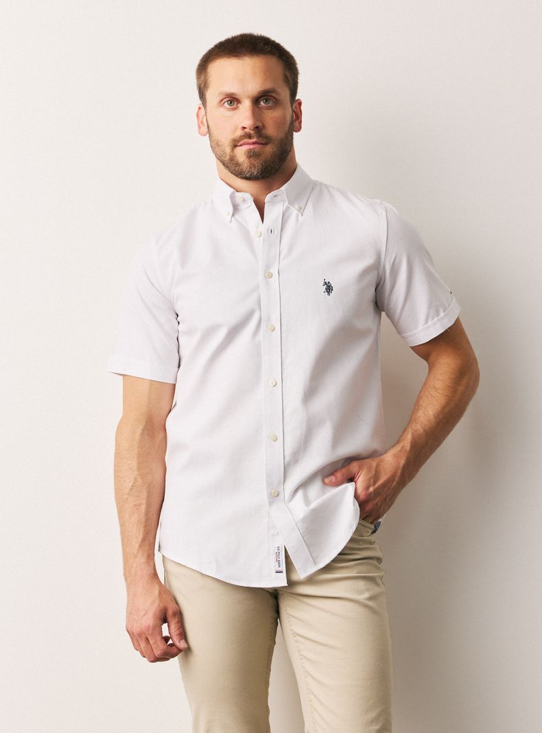 Camisa Manga Corta Oxford Custom Fit