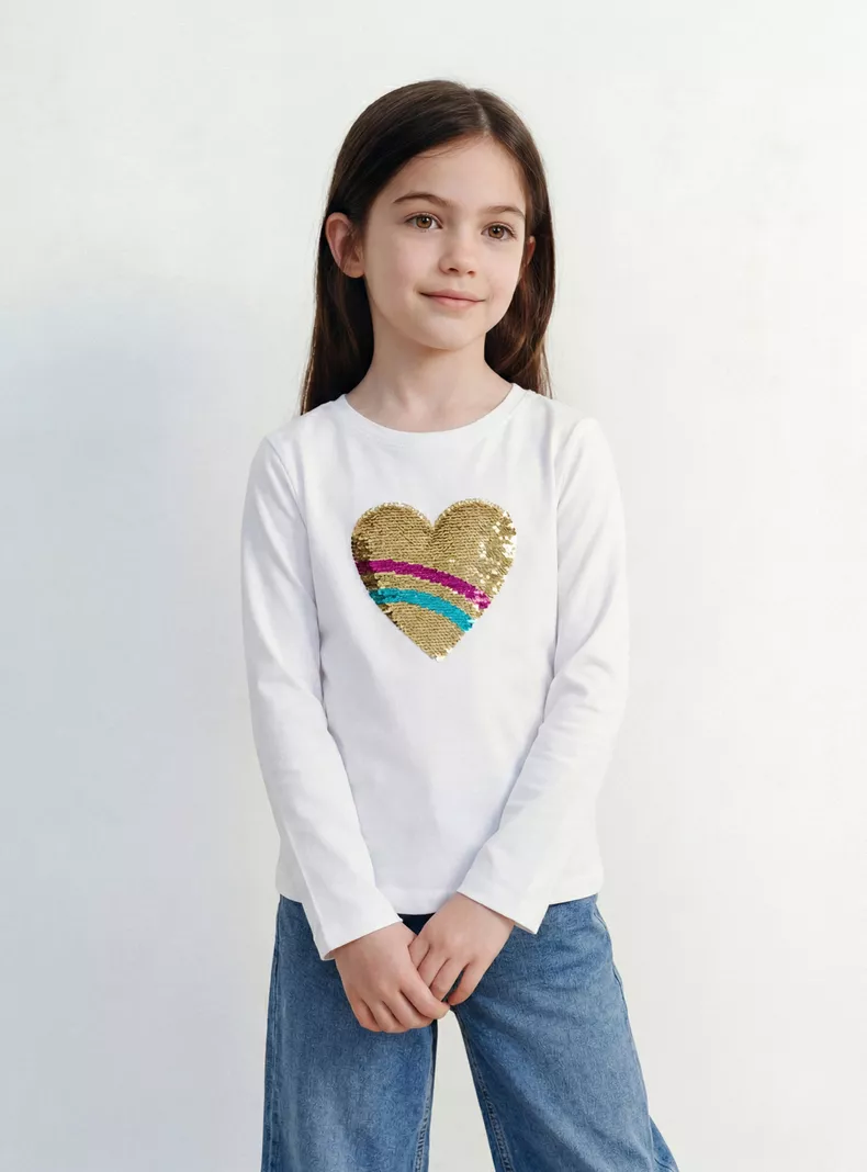 Polera Diseños con Aplicaciones Niña