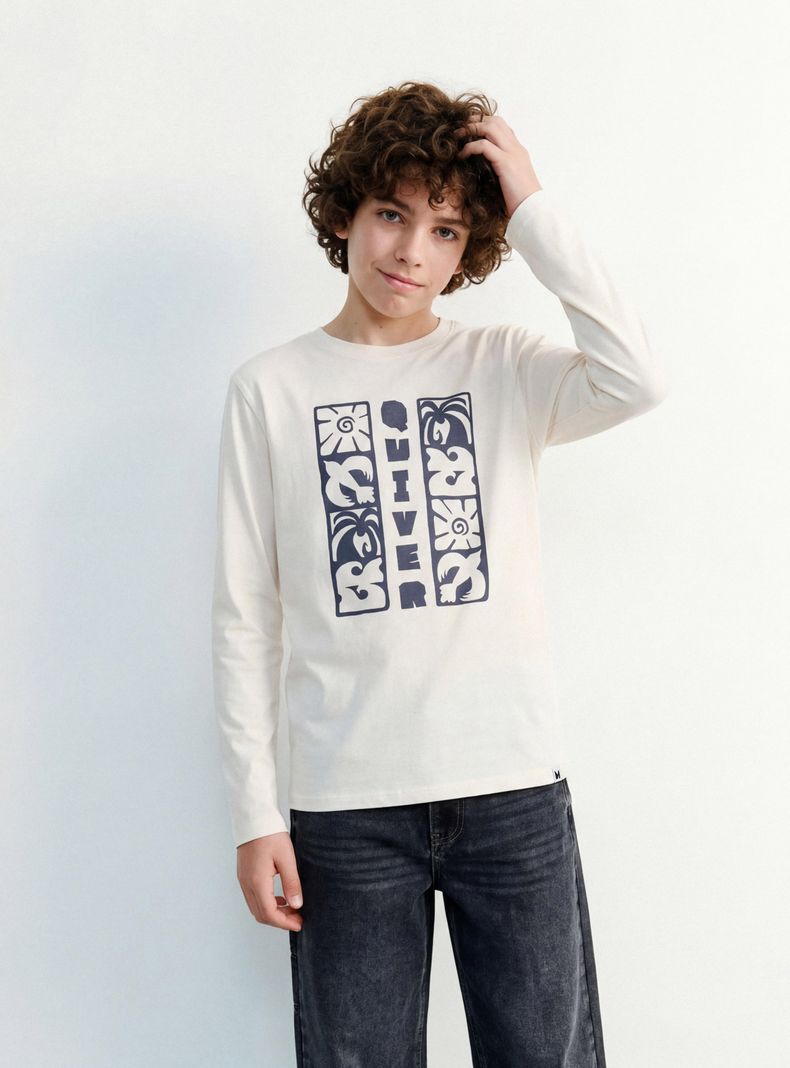 MELT POLERA BÁSICA FOCAL PRINT NIÑO