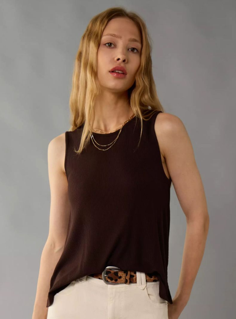Polera AE Holgado sin Mangas Soft & Sexy
