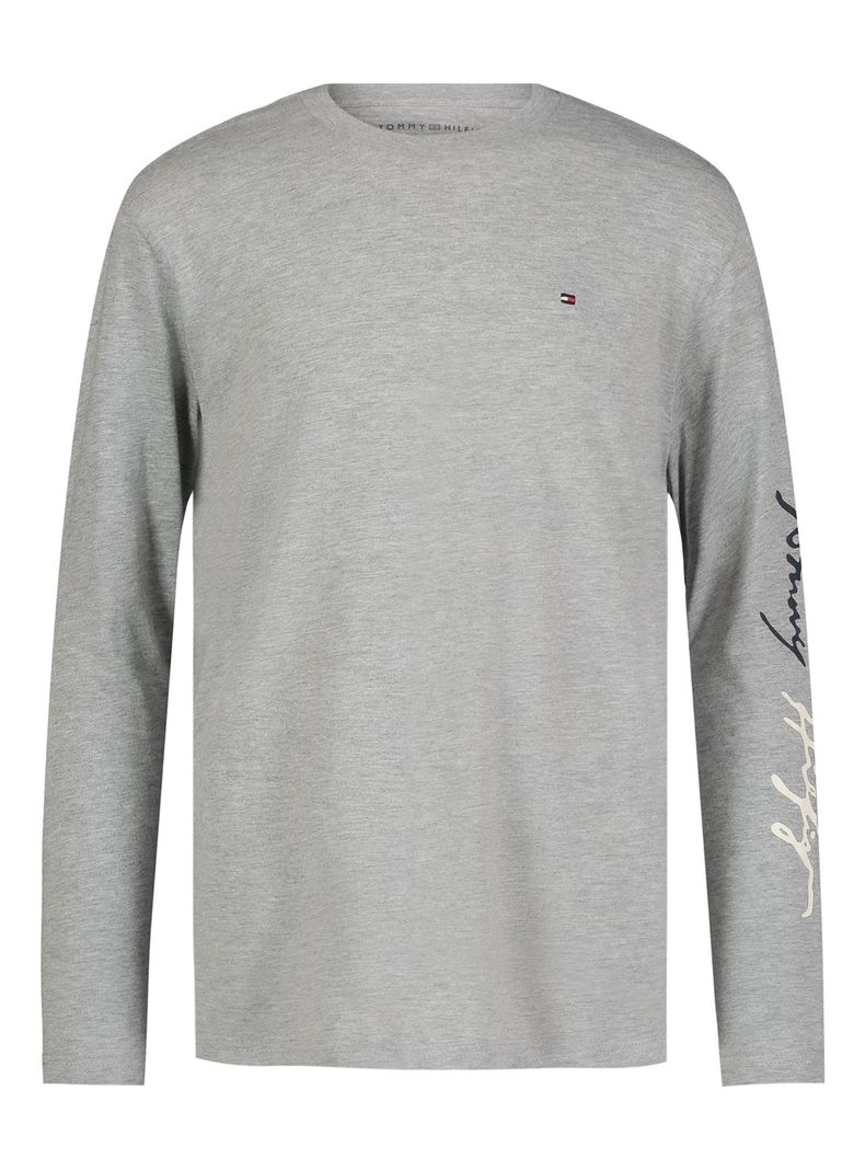 Polera Detalle Logo Script en Manga