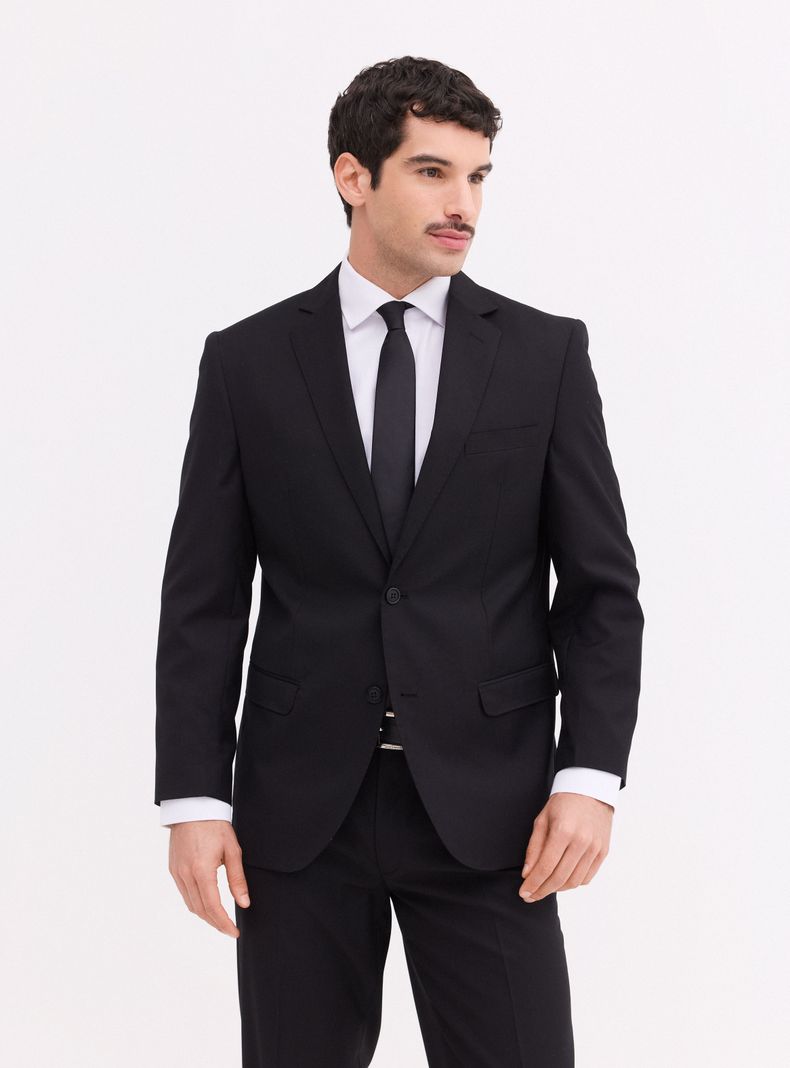 Traje Recto en Casimir Regular Fit