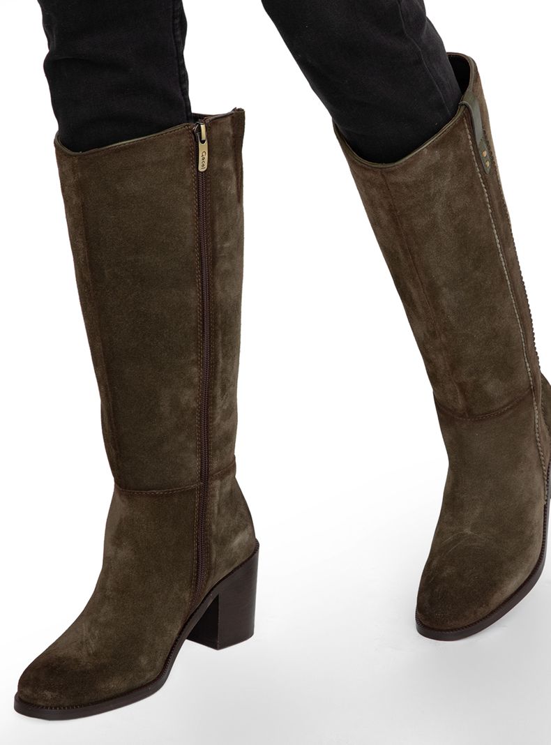Bota Cuero Chiara 660743 Olivo Mujer