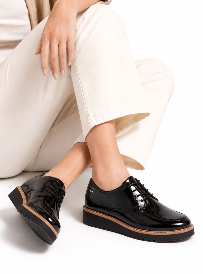 Zapato Casual Eras 660774 Cuero Mujer Negro 35