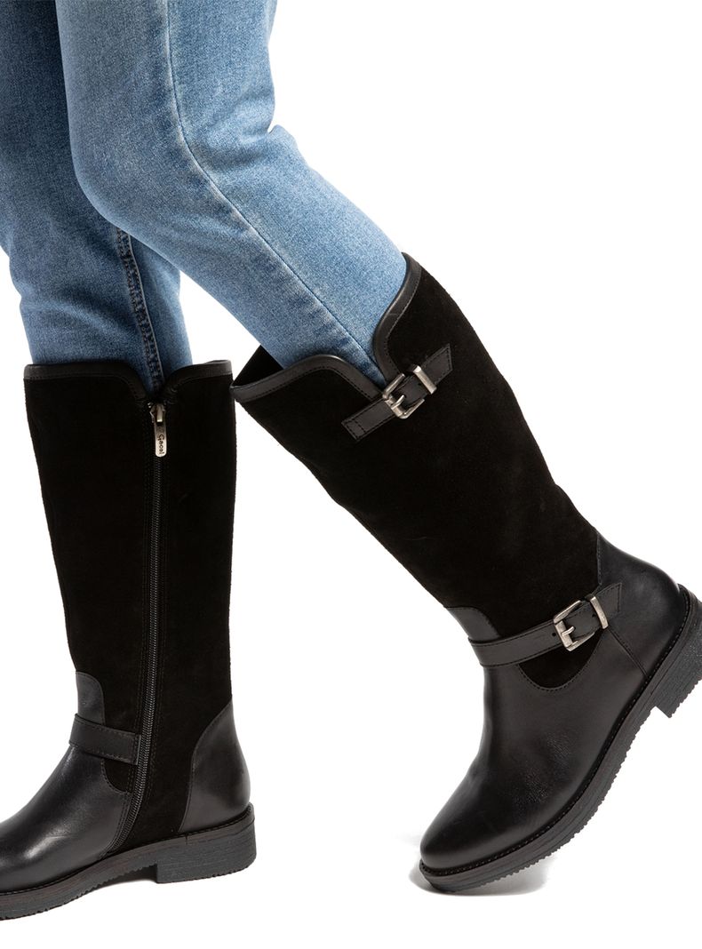 Bota Nora660940 Cuero Mujer Negro 35