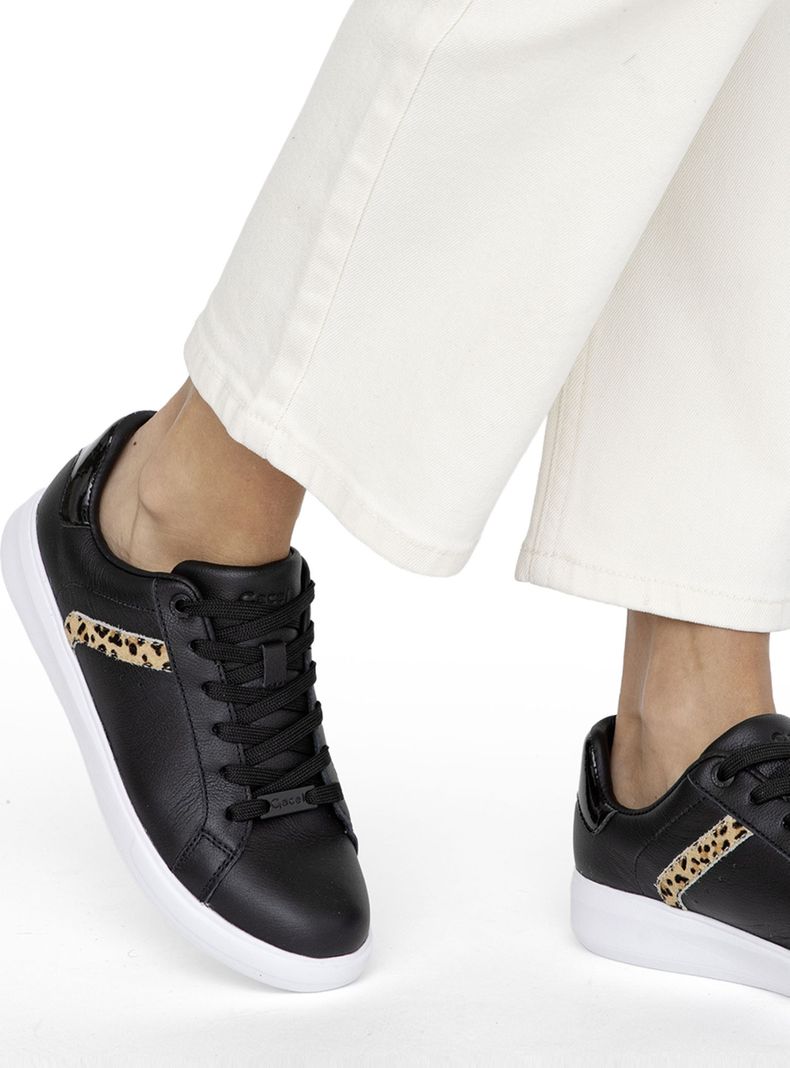 Zapatilla Urbana Rosalia 660995 Cuero Mujer Negro 35