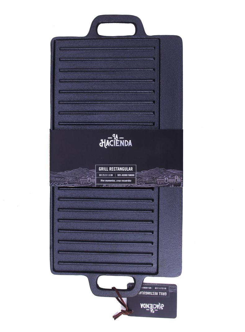 Grill Rect C/Asa Hierro Fundido