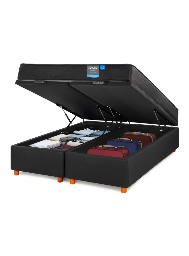 Cama Baúl Therapedic Plus 2 Plazas Base Dividida