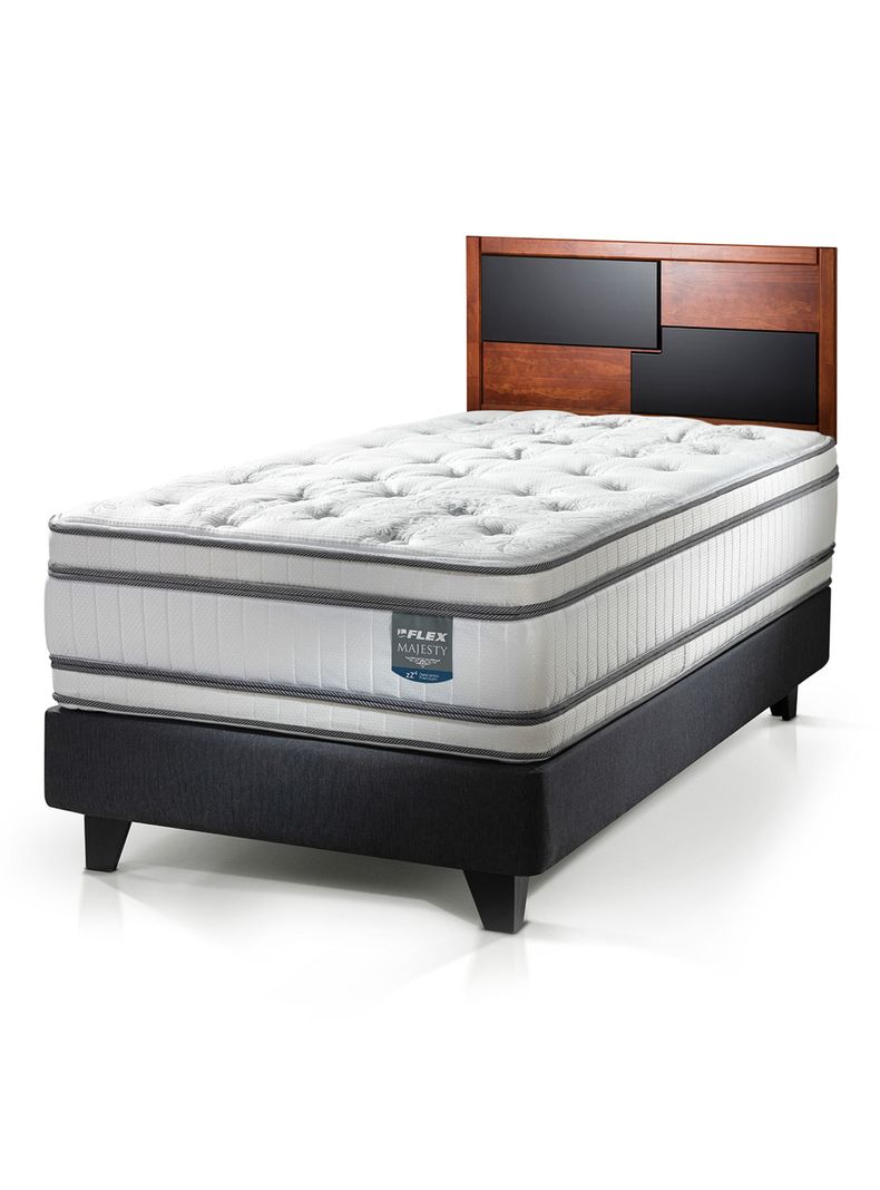 Cama Europea Majesty 1.5 Plazas + Respaldo Colonia