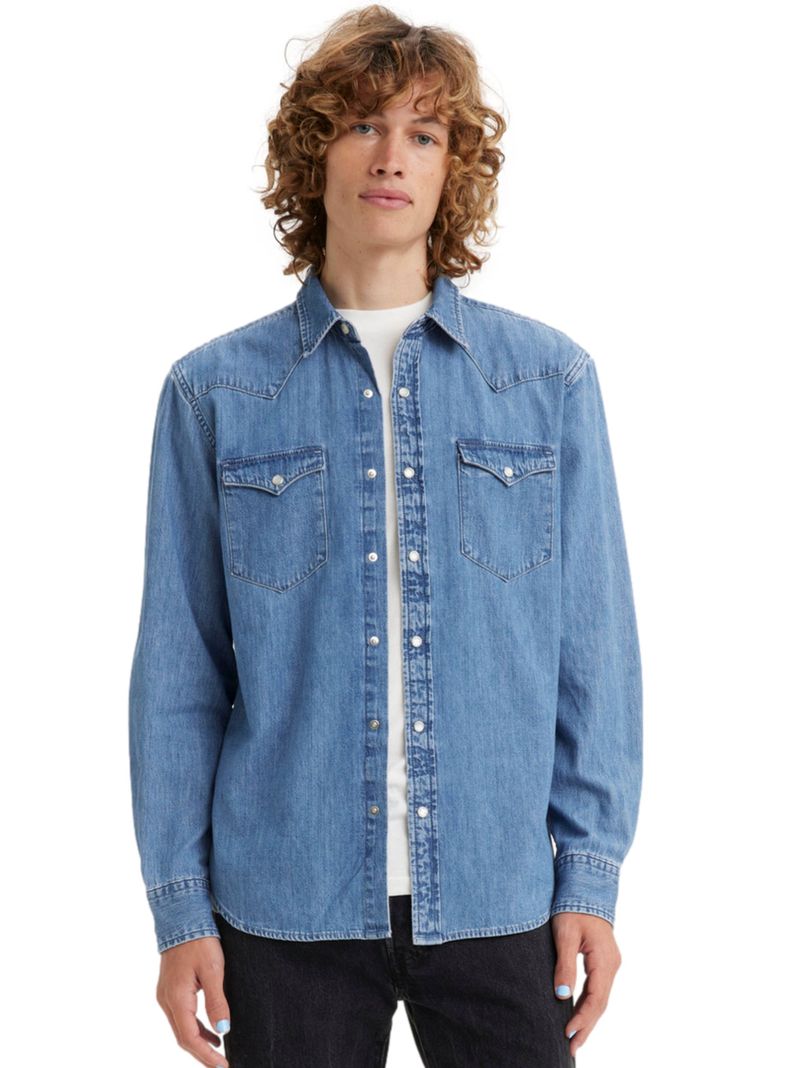 Camisa Confeccionada en Denim Casual