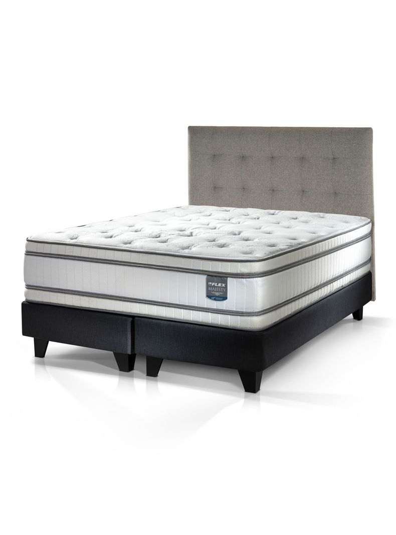 Cama Europea Majesty 2 Plazas + Respaldo Design
