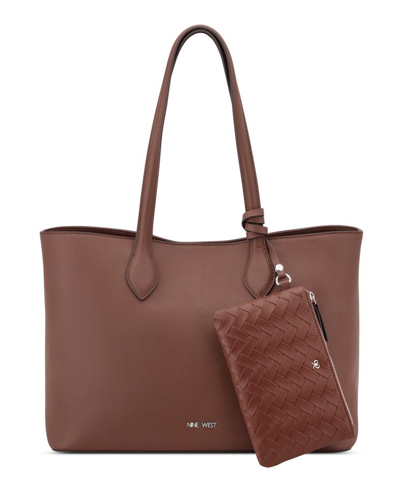 Cartera de Hombro Tipo Tote Vionette 2 en 1 Café