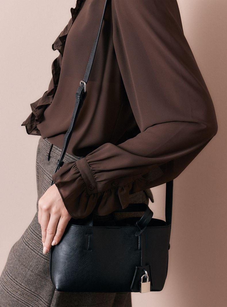 Cartera de Hombro Crossbody Detalle Candado