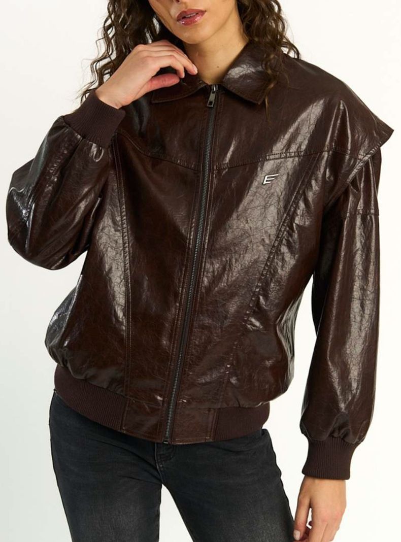 Chaqueta Maxibomber Pu Huckleberry