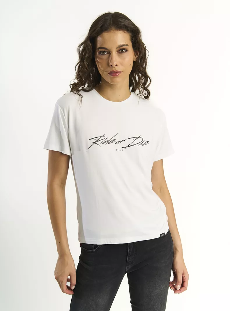 Polera Rock Round Neck Front Logo Loose Fit