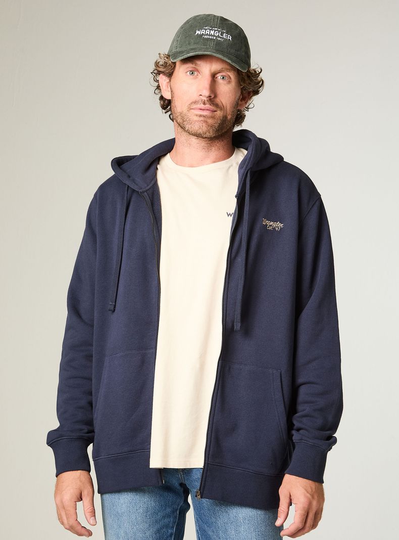 Poleron WRG Fullzip Sport Azul S