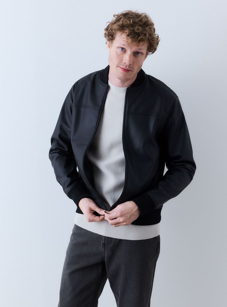 Chaqueta Cuello Bomber