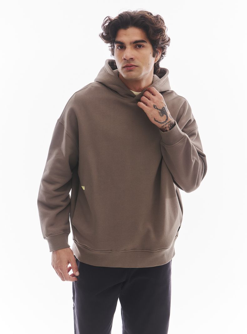 Polerón con Capucha Print