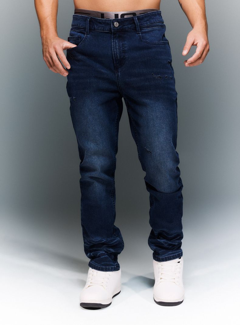 Jeans Tapered Oscuro Sulfur