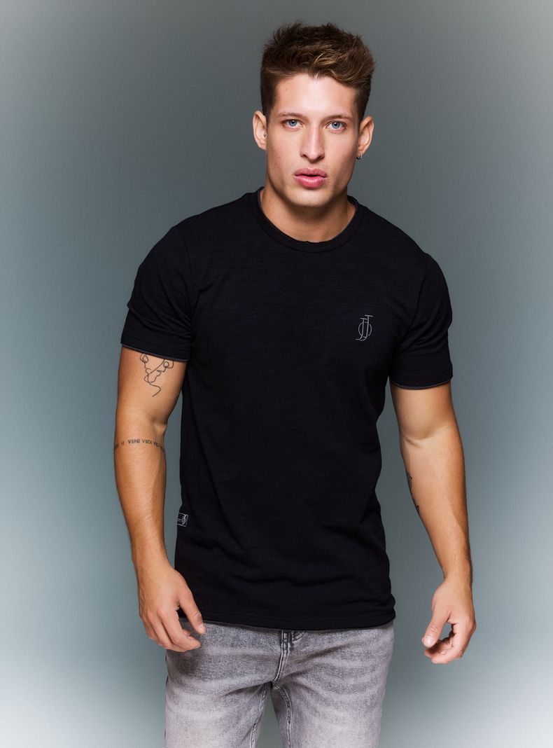 JJO POLERA MUSCLE FIT TELA CONTRATONO
