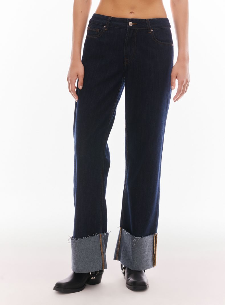 Jeans Recto Basta Doblada