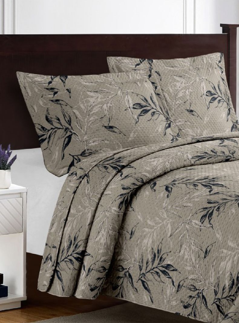 ILLUSIONS QUILTS BREDA KING BEIGE