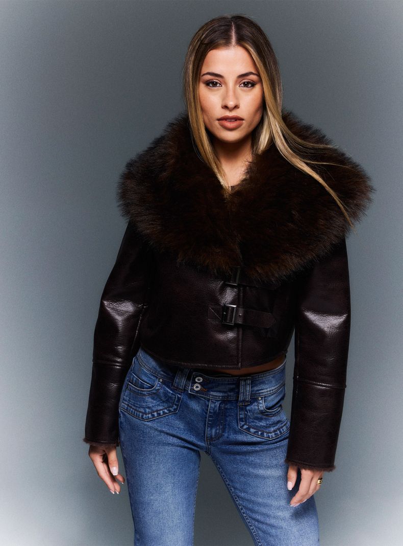 JJO Chaqueta Cuello e Interior Peludo