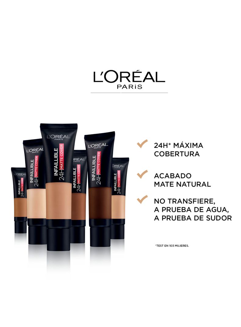 Base Maquillaje Infallible Matte Cover L'Oréal-4