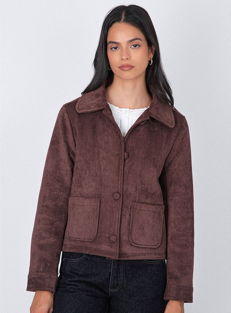 Chaqueta Suede Brown
