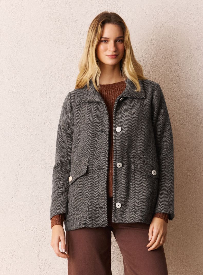 Chaqueta Tela Espiga