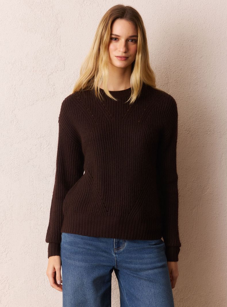 Greenfield Sweater Básico Jaspeado