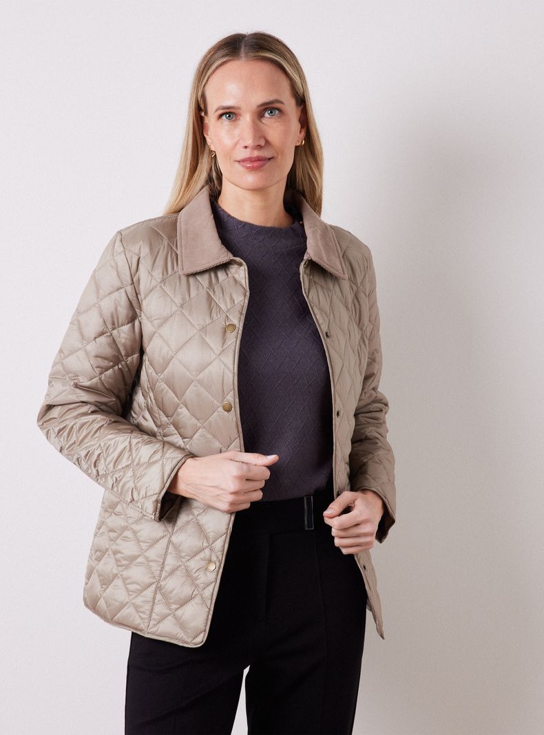 Parka Acolchada Diseño Diamante