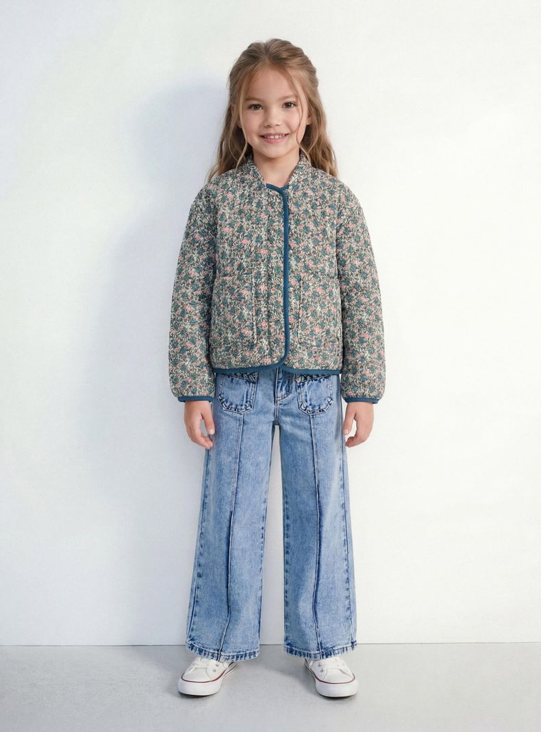 Jeans Bolsillos Aplicación Trenzas