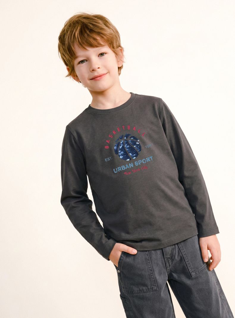 Polera Detalle Lentejuelas Niño