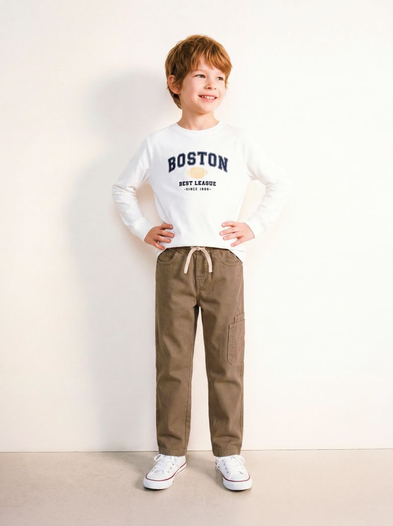Pantalón Pull On Doble Bolsillo Costado
