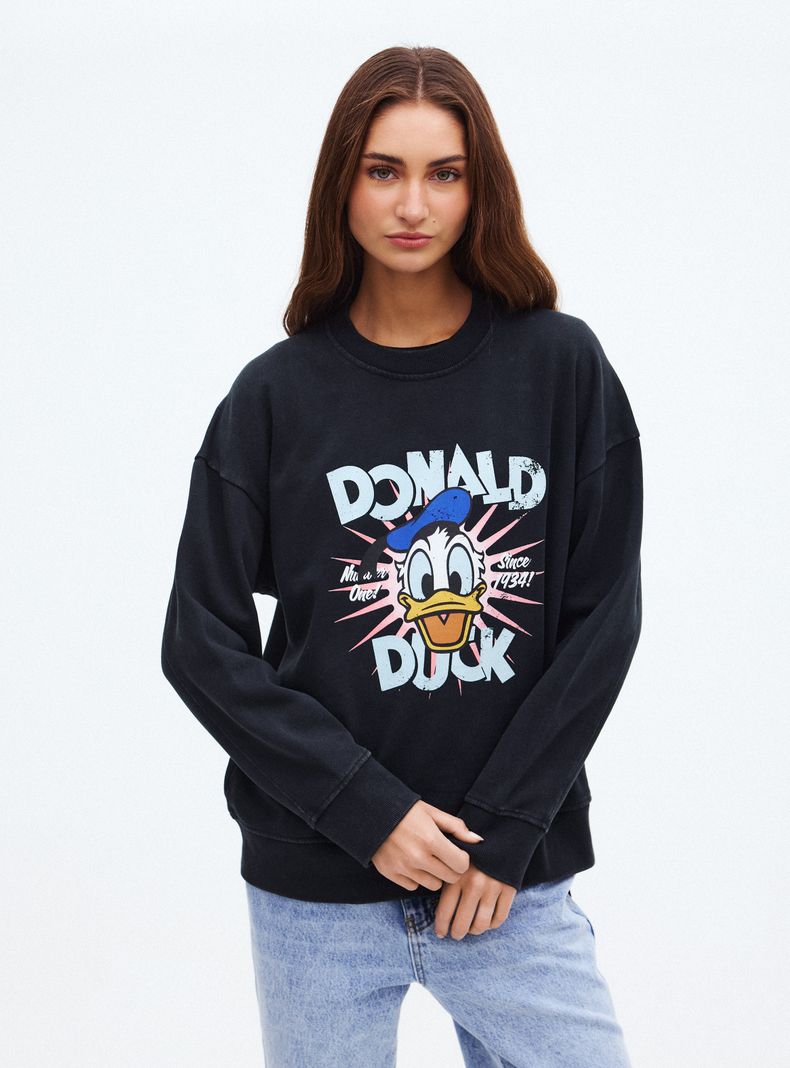 Polerón Donald Duck Oversize Cuello Redondo
