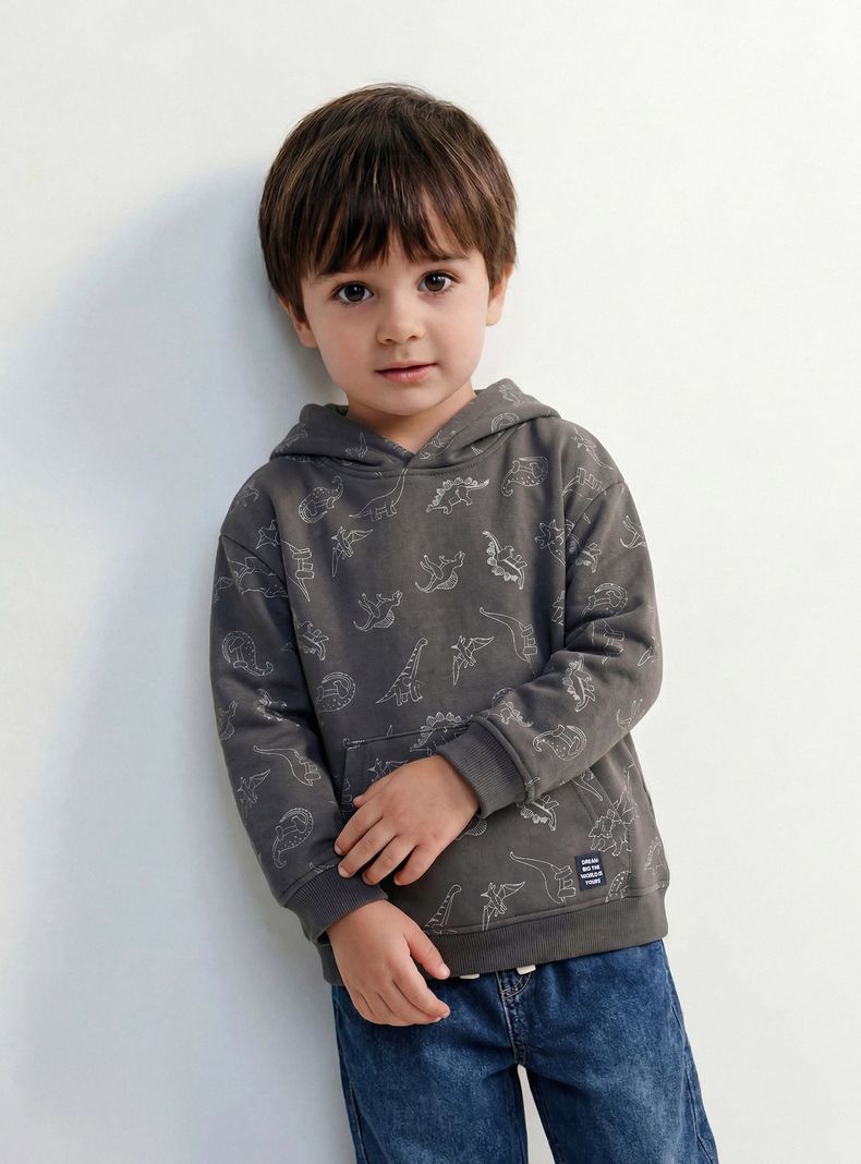 Polerón Hoddie Full Estampado Niño