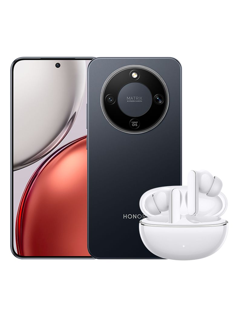 Smartphone Magic 8 Lite 5G 256GB 6.79'' Negro Liberado + Audífonos Bluetooth Honor Choice