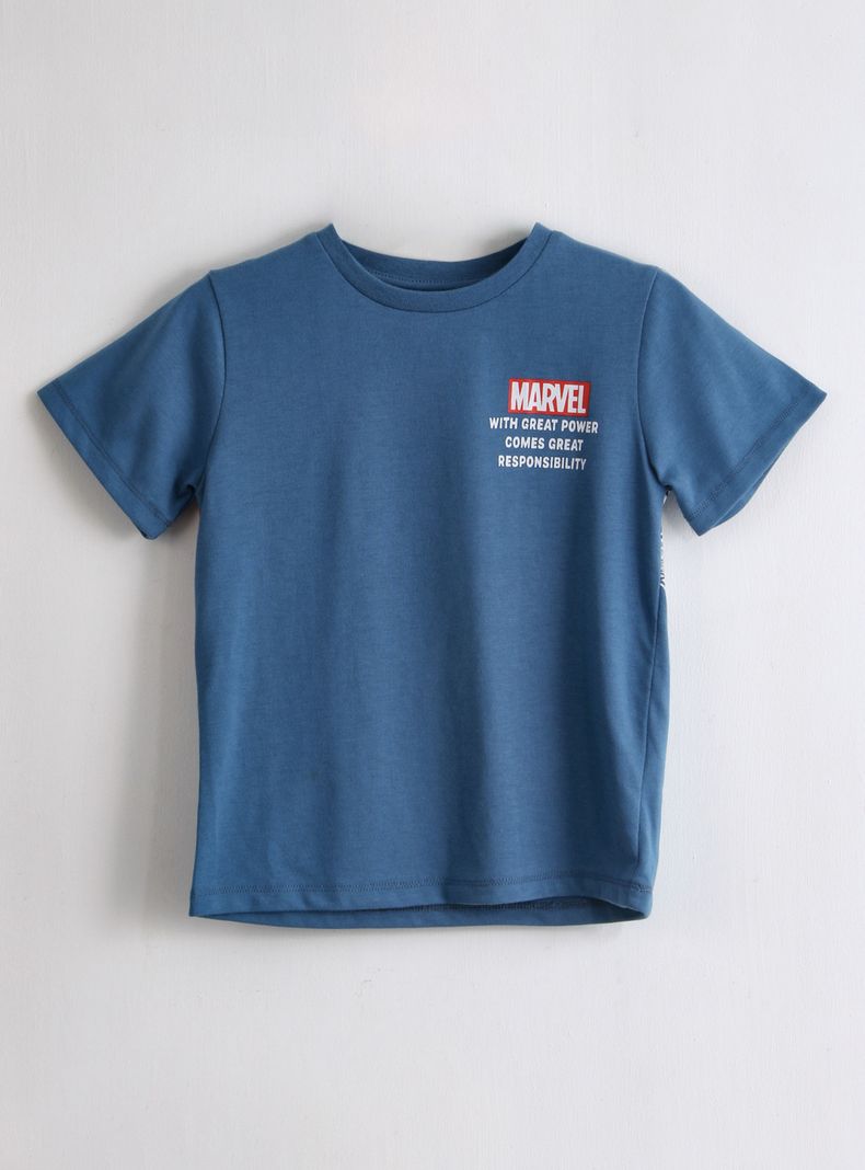 Polera Toddlero Frase Marvel con Estampado Spidey Espalda