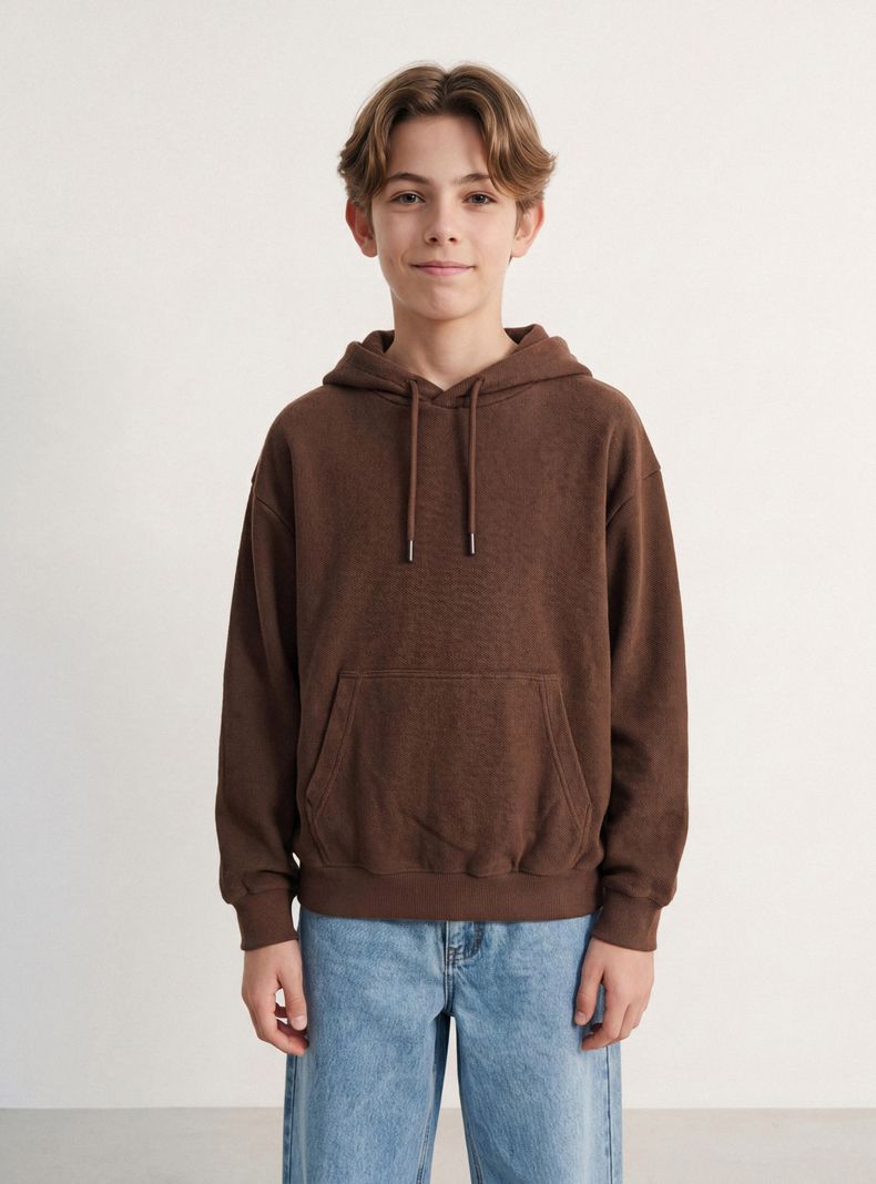 AUSSIE POLERÓN CLÁSICO CON GORRO NIÑO
