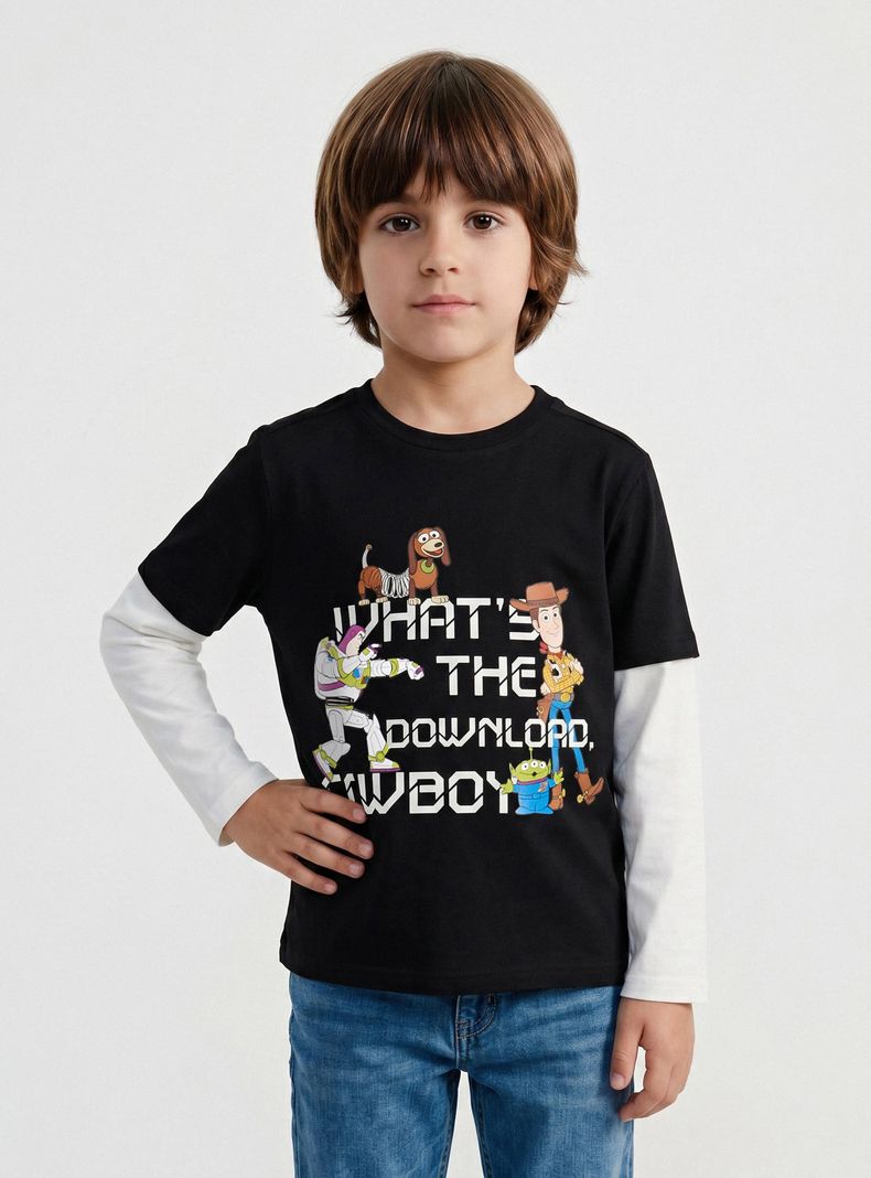 Polera Doble Manga Estampado Toy Story 5