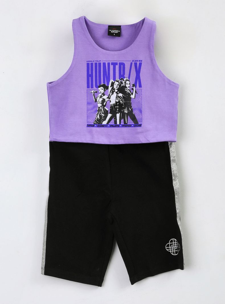 Conjunto Polera y Calza K-Pop Demon Hunters Niña